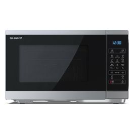 Sharp YC-MG252AE-S Forno Microonde Combinato con Grill Capacità 25 Litri Potenza 900 Watt con Timer colore Argento