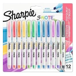 Sharpie Creatie Marker S-Note 12 Colori