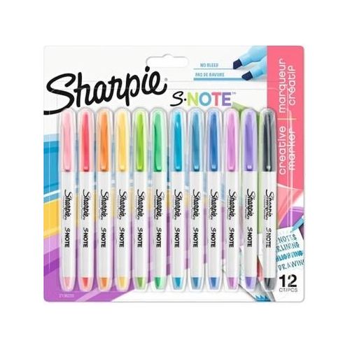 Sharpie Creatie Marker S-Note 12 Colori