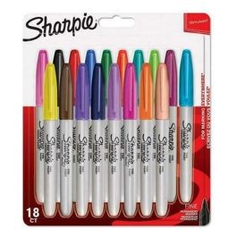 Sharpie Pennarelli Indelebili F 18 Colori