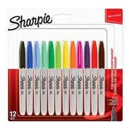 Sharpie Pennarelli Indelebili Punta Fine Confezione da 12 Colori Divertenti Assortiti