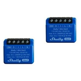 Mini 1 GEN3 DOUBLE PACK- Smart Relay 8A AC/DC WiFi/BT