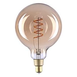 Vintage G125 Lampadina LED Smart Wi-fi a Controllo Vocale, Compatibile con Alexa e Google Home, Dimmerabile, 260lmn di intensità Luminosa, Attacco E27