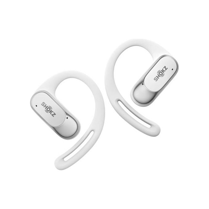 Shokz OpenFit Air Weiss Auricolare Wireless a Clip Chiamate-Musica-Sport-Tutti i Giorni Bluetooth Bianco