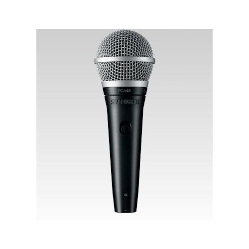 Shure PGA48 XLR Microfono a Filo Nero e Silver