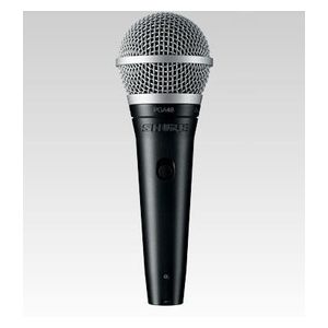 Shure PGA48 XLR Microfono a Filo Nero e Silver