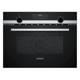 CM585AGS0 Serie iQ500 Forno a Microonde da incasso combinato con Grill al Quarzo Capacità 44 Litri Potenza 900 Watt Larghezza 45 cm