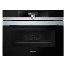 Siemens CM676GBS1 Forno Elettrico Compatto Combinato a Microonde da Incasso Capacità 45 Litri 13 Programmi FastPreheat Display TFT touch 59,4 cm Acciaio inox