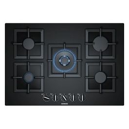 EP7A6QB20 Linea iQ500 Piano Cottura a Gas 5 Zone 1 TurboWok Centrale stepFlame 9 Livelli di potenza Griglie in Ghisa 70cm Nero