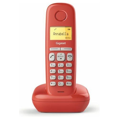 Gigaset A170 Cordless DECT Display 1,5'' Rubrica Rosso