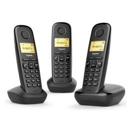 Gigaset A170 Trio Tris Cordless DECT  Display 1,5" Rubrica Nero