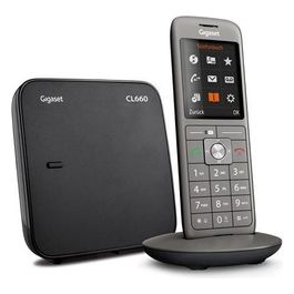 Gigaset CL660 Cordless DECT/GAP Display 2,4'' a colori Vivavoce Rubrica Compatibile Fibra/Voip Grigio