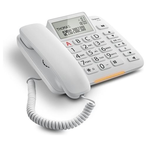 Gigaset DL380 Telefono Fisso Grandi Tasti Bianco
