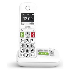 Gigaset E290, Telefono Portatile Con Suonerie Forti, Numeri Grandi E Audio Potenziato, Tasti Di Chiamata Rapida, Vivavoce Con Volume Regolabile, Bianco [Versione Italiana]-image