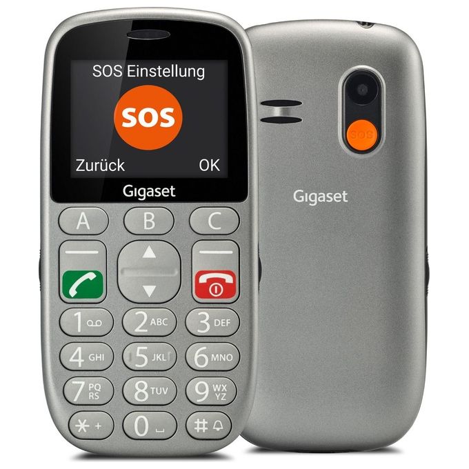 Siemens Gigaset Gl-390 Telefono Cellulare Senior Tastiera Parlante Display 2,2" Tasto Sos Dual Sim