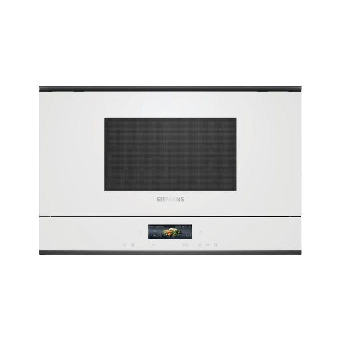 Siemens iQ700 BF722L1W1 Forno a Microonde da Incasso 21 Litri 900W Nero-Bianco