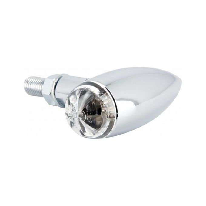 Sifam Coppia frecce Moto LED Corpo Acciaio Cromato Omologate