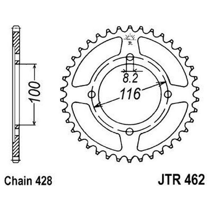 Sifam Corona 80 Kx 1986-1999 - 428 - 51 Denti - Simile a JTR462