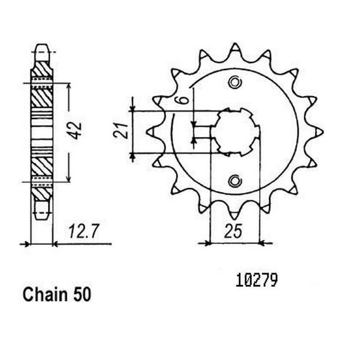Sifam Pignone Cb 750 Four 71-78 - 530 - 18 Denti - Simile a JTF288