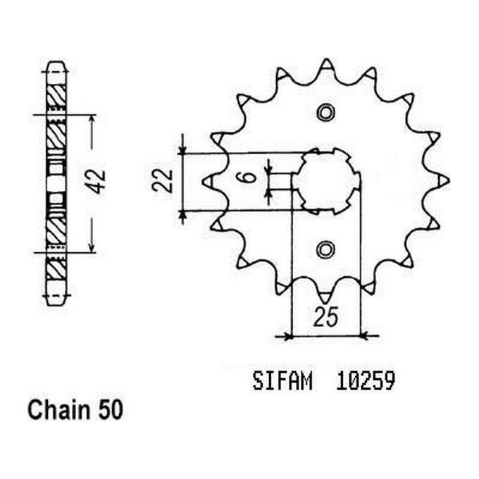 Sifam Pignone Cm 400 Tc 1979-1981 - 530 - 16 Denti - Simile a JTF278