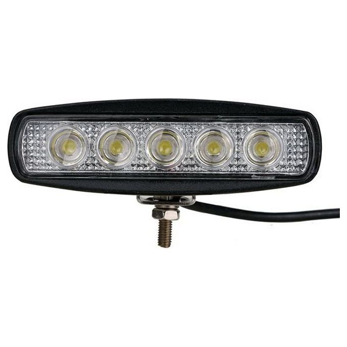 Sifam Proiettore Rettangolare 5 LED 15W-1000 Lum, Epistar LED CE ROHS - Dim 145 x 45 x 78mm