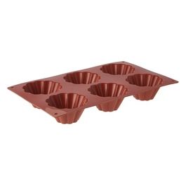 Stampo in Silicone 6 Posti Briochette Cannellate