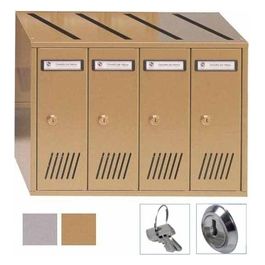 Casellario vert 4p acc Bronzato 31-704 Silmec