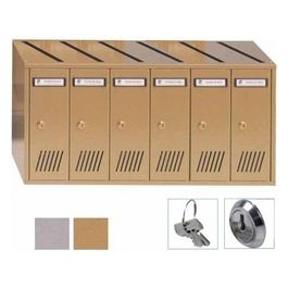 Casellario vert 6p acc Bronzato 31-706 Silmec