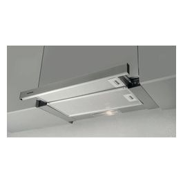 Silverline 1390.6.733.03 Cappa ad Incasso Aspirante Classe energetica D Sottopensile Frontalino Estraibile 2 Velocità Portata 253 m³/h 60cm Acciaio Inox