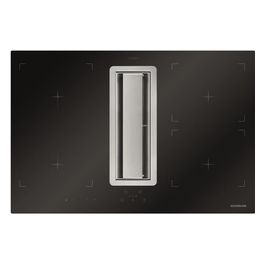 Silverline 3413.4.733.02 Cappa ad Incasso con Flusso Integrato/Flow-in Hood Aspirante Classe energetica A 4 Velocità Portata 616m3/h 78 cm Nero