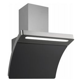 3433.8.733.01 Cappa a Parete Aspirante Classe energetica A+ 4 Velocità Portata 734m3/h 80cm Inox e Vetro Temperato Nero