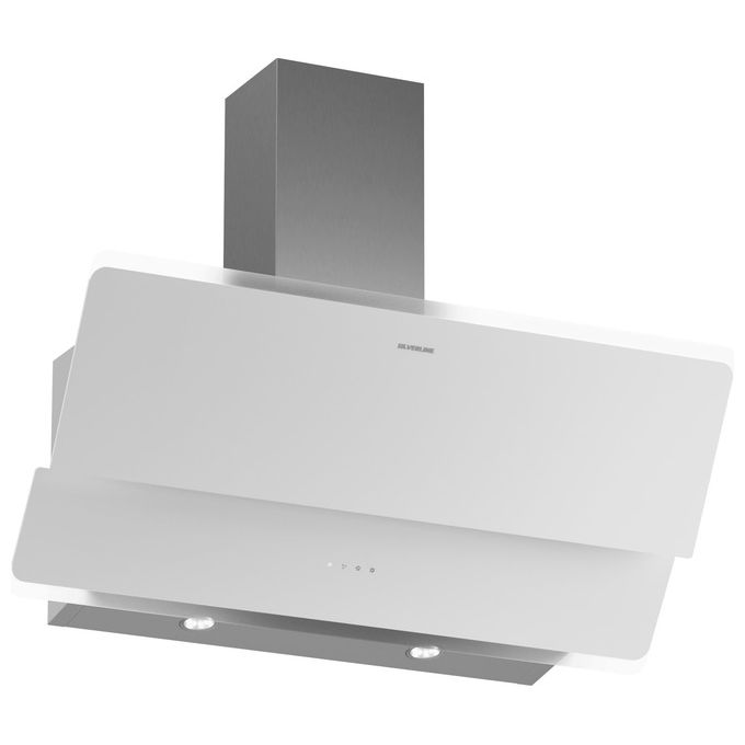 Silverline 3490.9.733.02 Cappa Cucina Aspirante a Parete Larghezza 90 cm Profondita' 39 cm colore Bianco