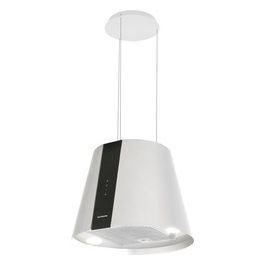 Silverline 4386.5.733.01 Cappa a isola Lampadario Filtrante Classe energetica A 3 Velocità Portata 659m3/h 50cm Bianco Perla