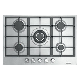 piano cottura a gas 5 fornelli da incasso 75 cm acciaio inox as5444x01