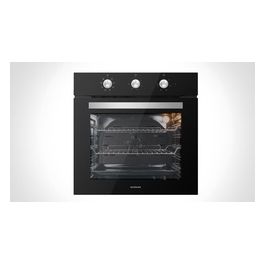 SILVERLINE BO6503B01 Forno Elettrico Ventilato da Incasso Multifunzione con Grill Capacità 72 Litri Classe energetica A Larghezza 60 cm Steam Clean Cottura 3D colore Nero