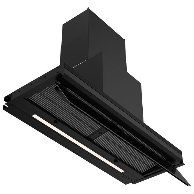 Silverline 3129.9.733.38 Inside Core Pure Cappa da Incasso 90 cm 648 m³-h Classe A 64 dB Touch Control colore Nero