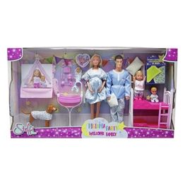 Simba Playset Steffi Love Pigiama Party Welcome Family