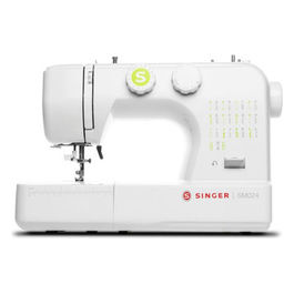 macchina da cucire elettrica SM024GR 24 punti bianco verde infila ago automatico