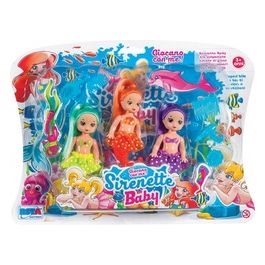 Sirenette Set 3 Pz. Baby Cm. 13