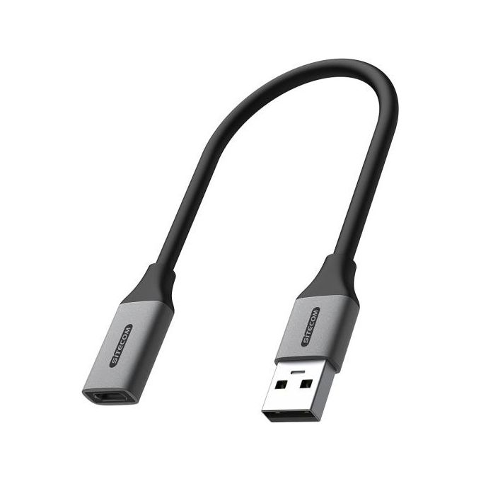 Sitecom Cavo Adattatore USB A a USB C Adapter Grigio
