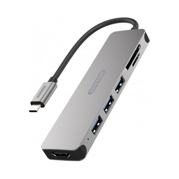 Sitecom CN-407 USB-C Hub & Card Reader
