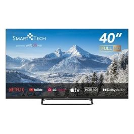 Smart Tech 40FW01V Smart TV 40 Pollici Full HD Display LED Sistema Web OS DVBT2/C/S2 Classe E Wi-Fi colore Nero