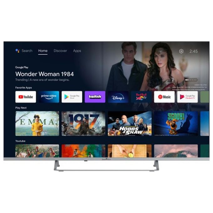 Smart Tech 55QA20V1 Tv 55 pollici Uhd 4k Qled DVB-T-T2-C-S-S2 Android 9.0