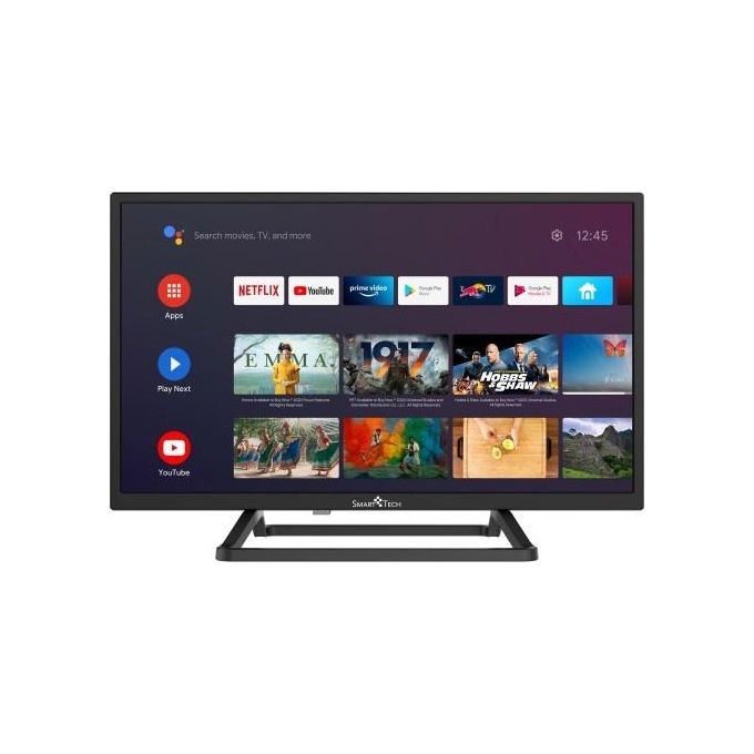 Smart Tech Tv Led 24HA10T3 24 pollici Hd Smart tv Android 9.0 Quad Core 1G-8G Dolby Audio Bluetooth 2T2R Wi-Fi DVB-T2-C-S2 H.265