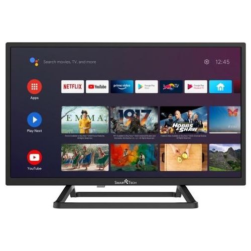 Smart Tech Tv Led 24HA10T3 24 pollici Hd Smart tv Android 9.0 Quad Core 1G/8G Dolby Audio Bluetooth 2T2R Wi-Fi DVB-T2/C/S2 H.265