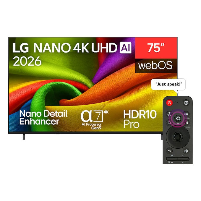 LG 75NU850B6LA NANO 4K UHD Smart TV 75'' 3840x2160 colore Nero