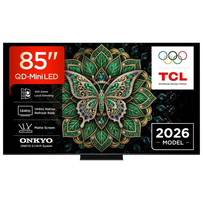 TCL 85C6K PRO C6K Pro Smart TV QD Mini LED 4K 144Hz HDR10+ 1000nit colore Nero