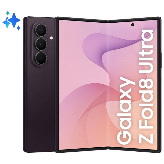 Samsung SM-F976BZVBEUE Galaxy Z Fold8 Ultra Smartphone 256 GB RAM 12 GB Fotocamera 200 MP 5G Dual SIM 5000 mAh colore Viola