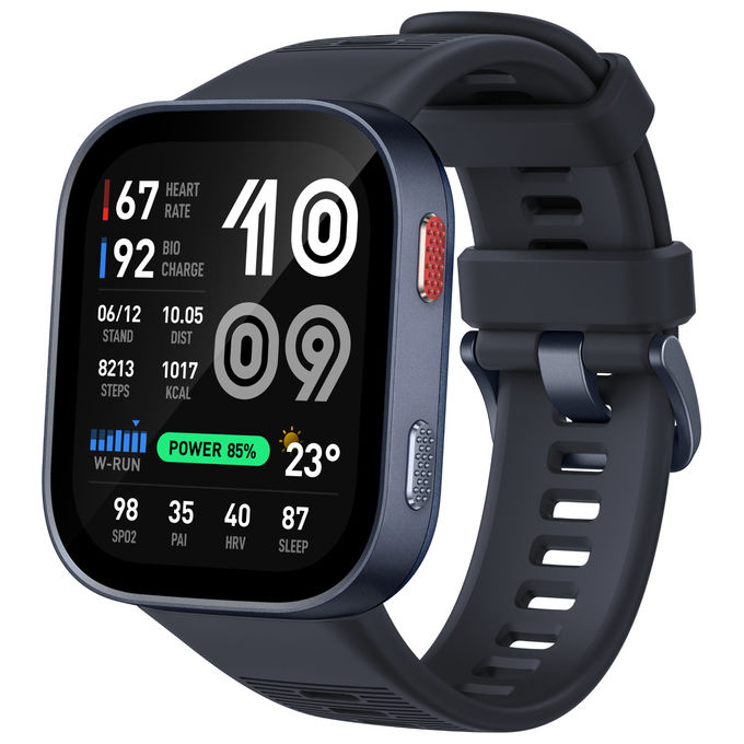 Amazfit 6978099570084 Bip Max Smartwatch Display AMOLED 2.07'' Risoluzione 432 x 514 Pixel Memoria 4 GB GPS Batteria 20 giorni colore Blu
