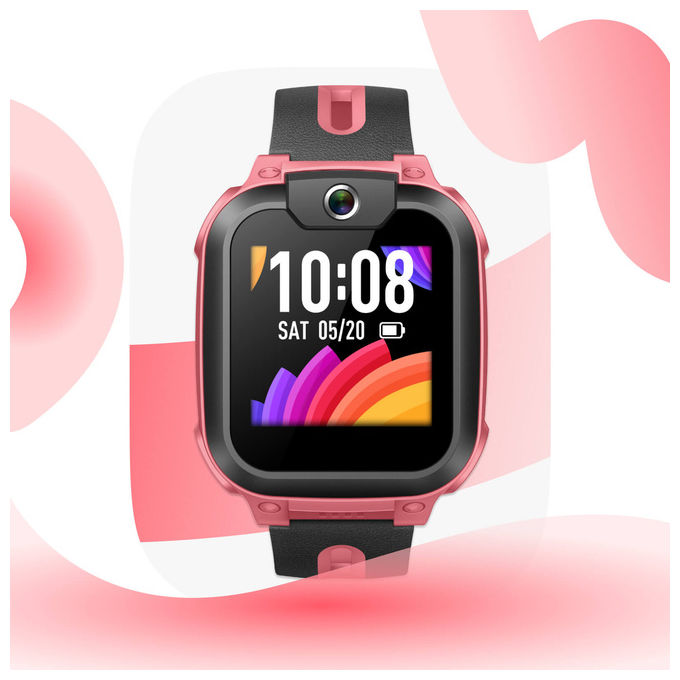 Imoo 6953281008958 Z1 Smartwatch 4G Wi-Fi GPS Touch screen 240 x 240 Pixel colore Grapefruit Red